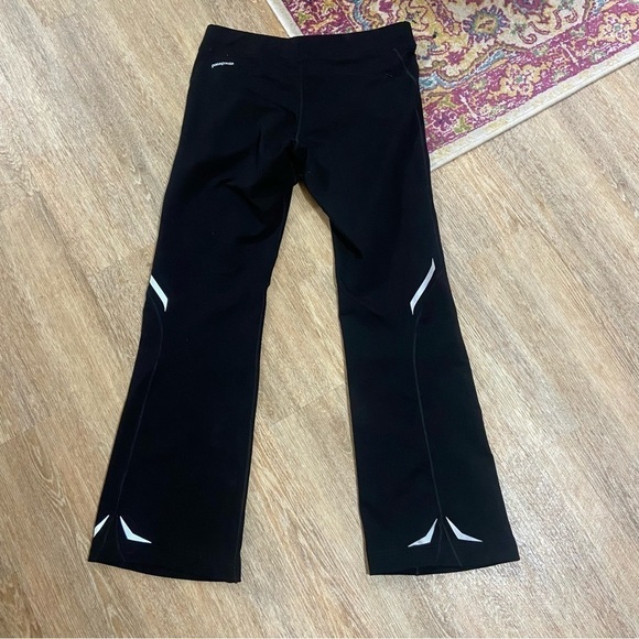 Patagonia Cool Wear Flare Reflective Legging Pants Black Wide Leg Size Medium - Picture 3 of 4